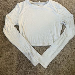 White top long sleeve, tight from garage size small